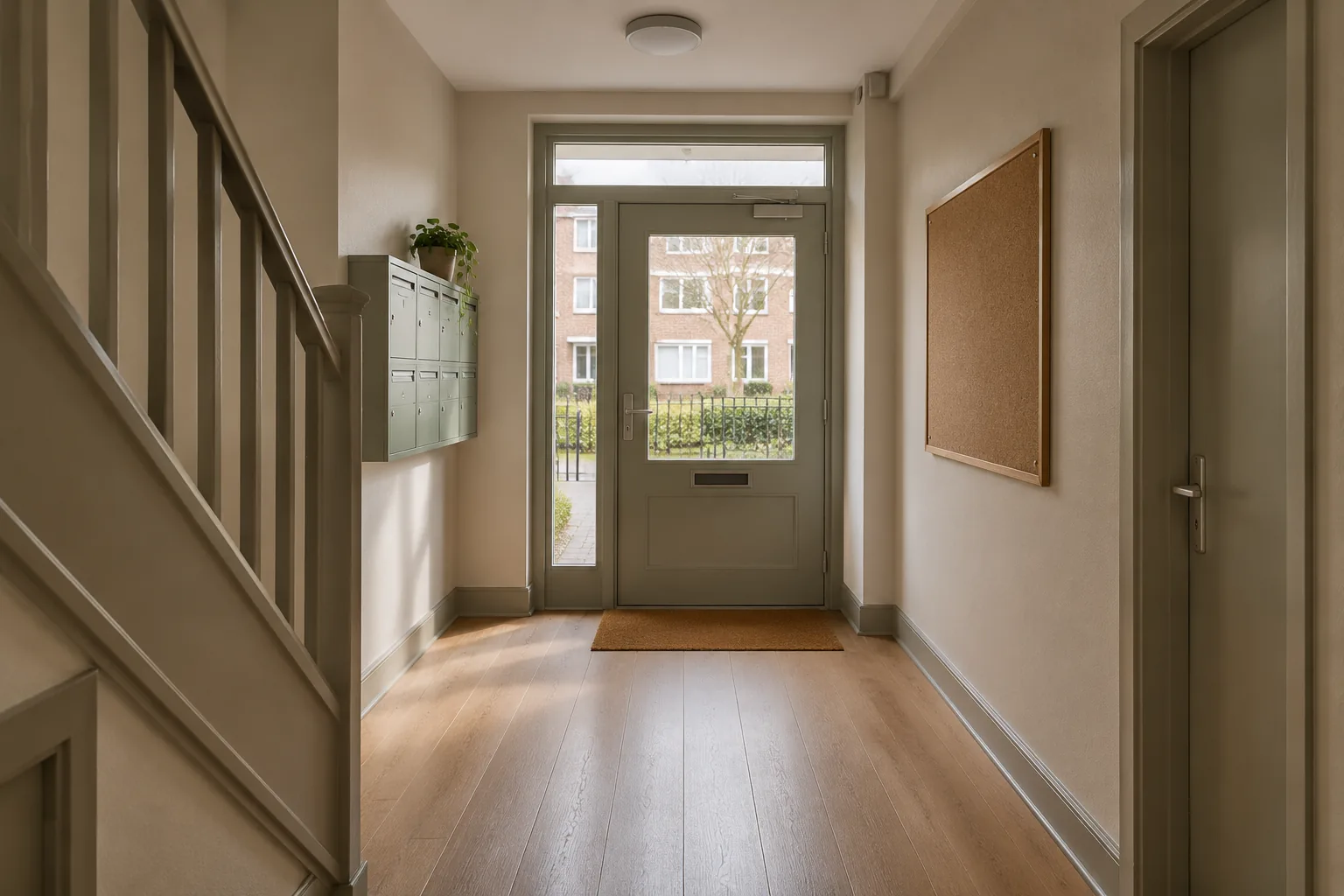 Home Communal entrance hall of a residential apartment building